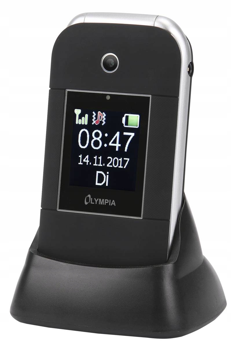 Mobiltelefon Janus czarny – Idealny telefon dla seniorów