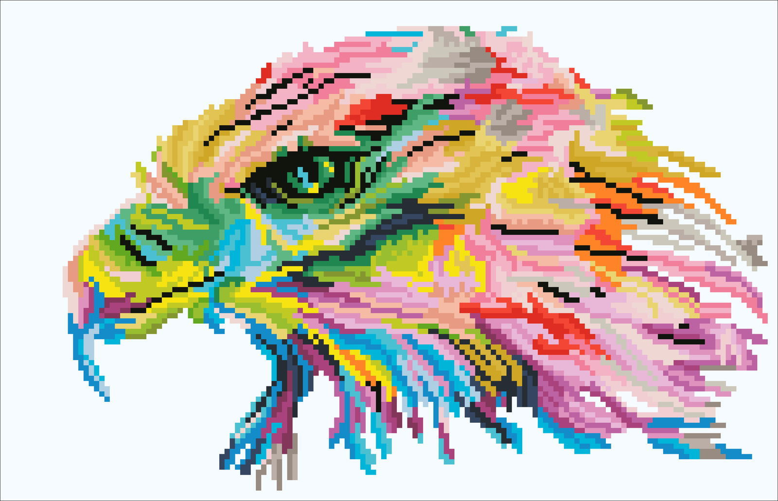 Kolorowe diamenciki według oznaczeń