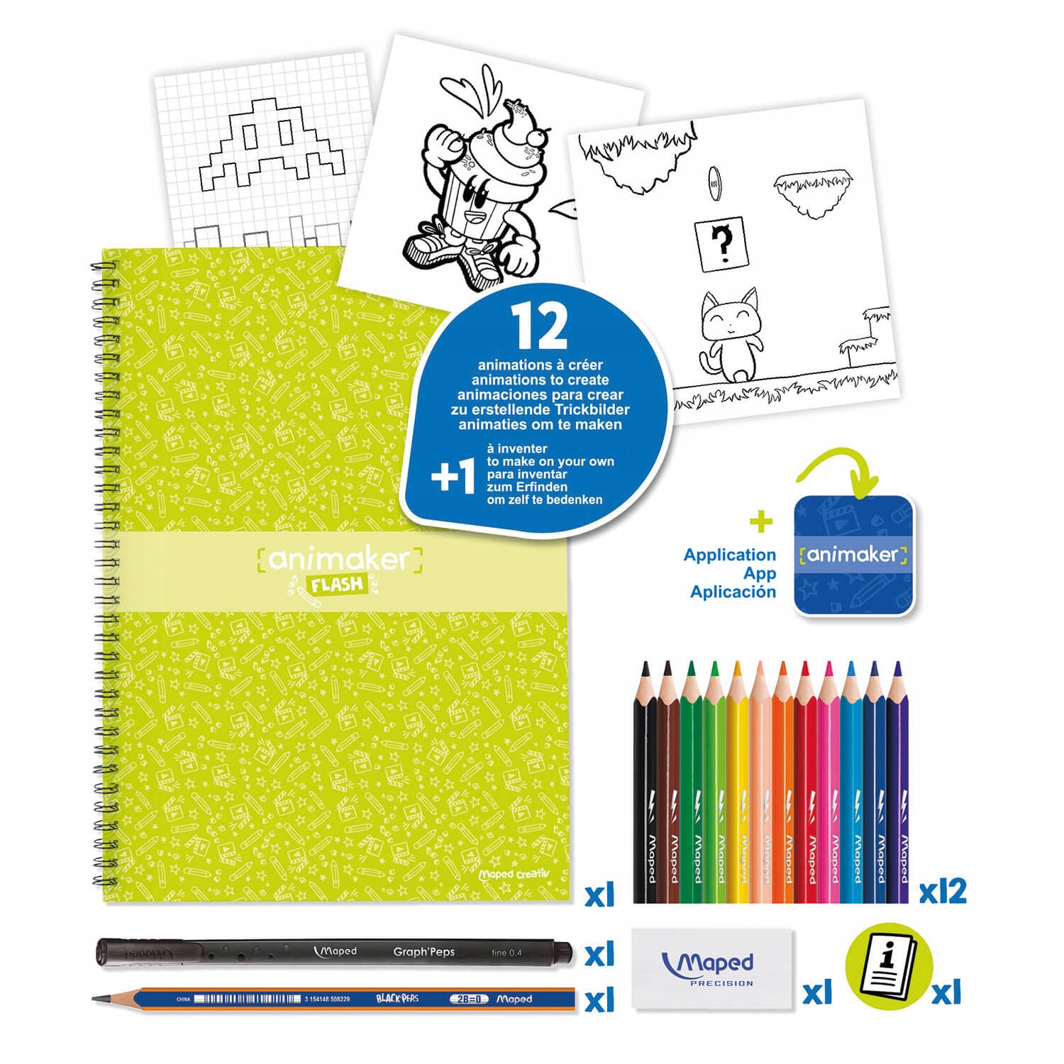 Zawartość zestawu – Wszystko, co potrzebne do animacji