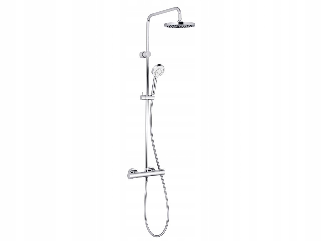 KLUDI LOGO - ZESTAW PRYSZNICOWY DUAL SHOWER SYSTEM Z TERMOSTATEM, CHROM - 6809405-00