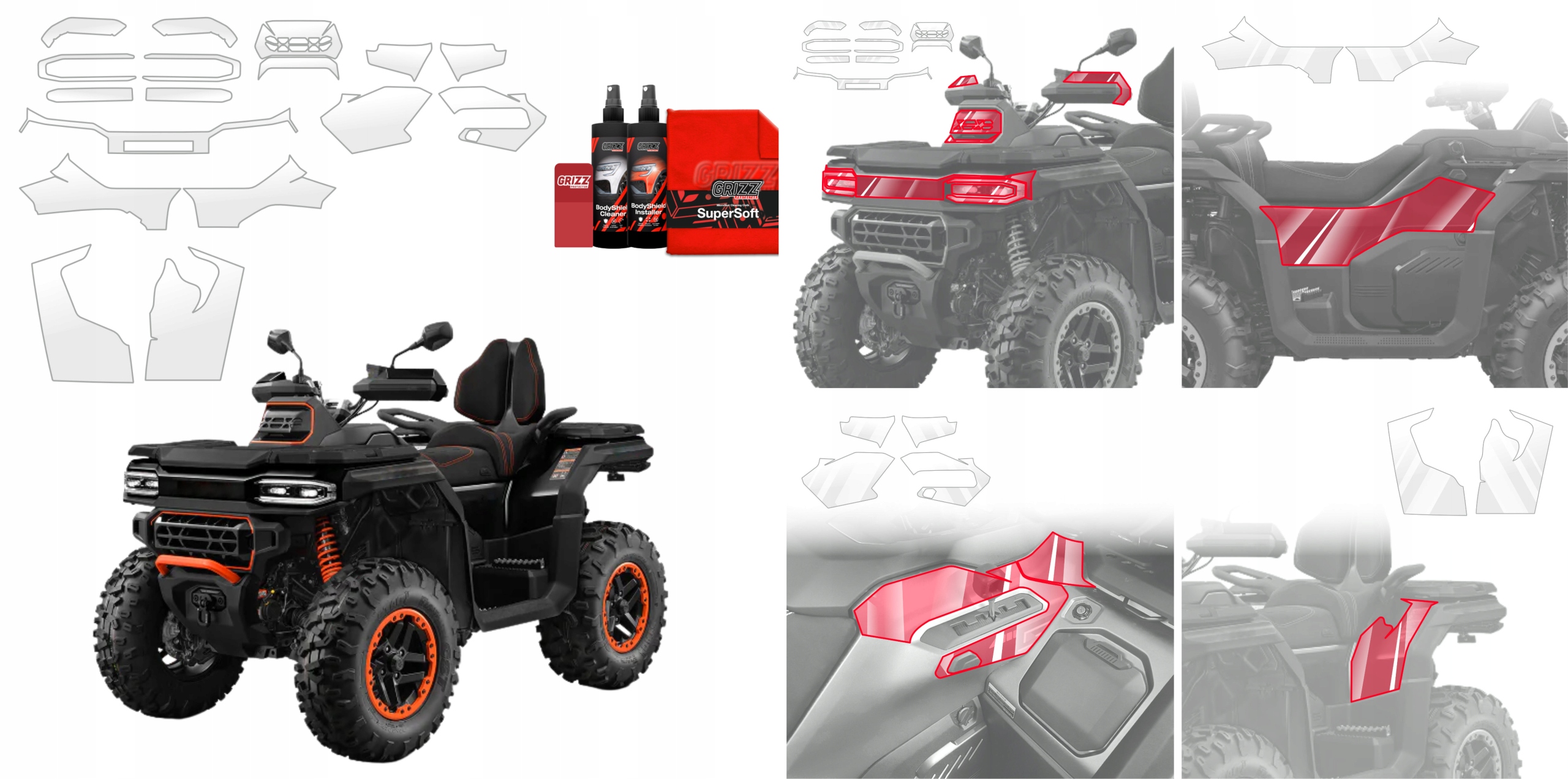 Folia ochronna GrizzGlass BodyShield do CFMOTO Goes Terrox 1000 – Najlepsza ochrona dla Twojego pojazdu