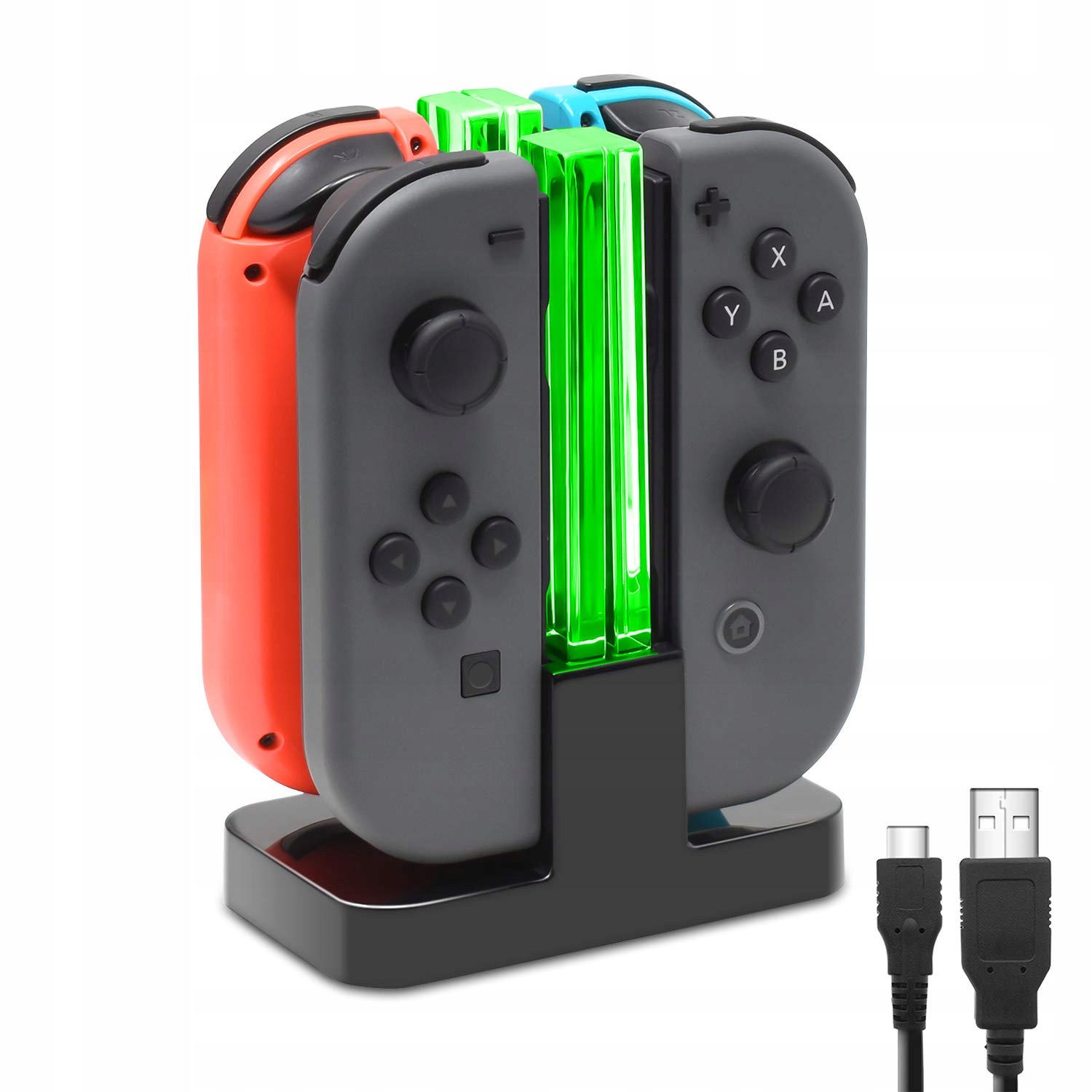 Stacja ładująca do kontrolera Nintendo Switch z oświetleniem RGB Joy-Con – Wydajność i styl w jednym