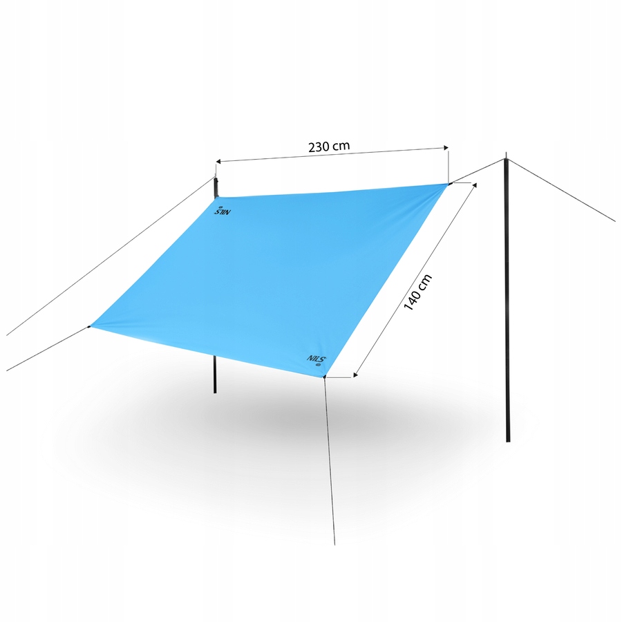 NC17111 Płachta Biwakowa Kempingowa 230x140 cm Nils Camp – Twój niezawodny towarzysz outdoorowy