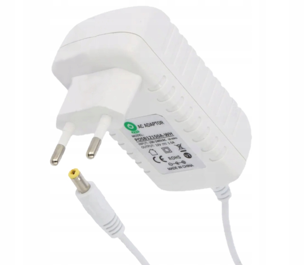 Zasilacz impulsowy 12V/2A/24W biały – Niezawodne zasilanie dla Twoich urządzeń