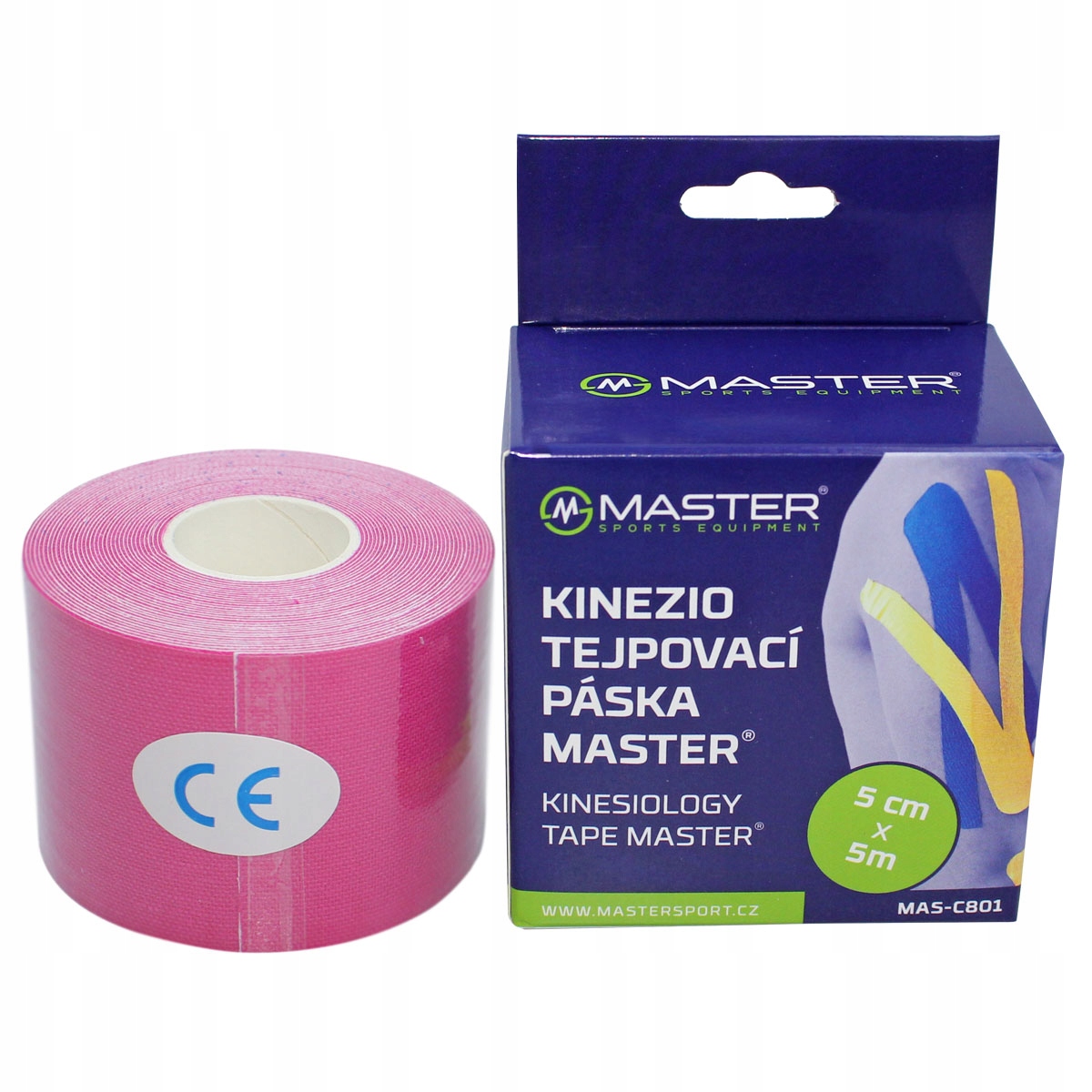 Taśma Kinezjologiczna MASTER 5 cm x 5 m Różowa – Wsparcie dla Twoich mięśni i stawów