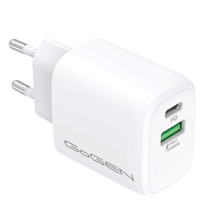 Ładowarka GoGEN Ładowarka USB-C PD 20W USB-A 18W – Wydajne zasilanie dla Twoich urządzeń