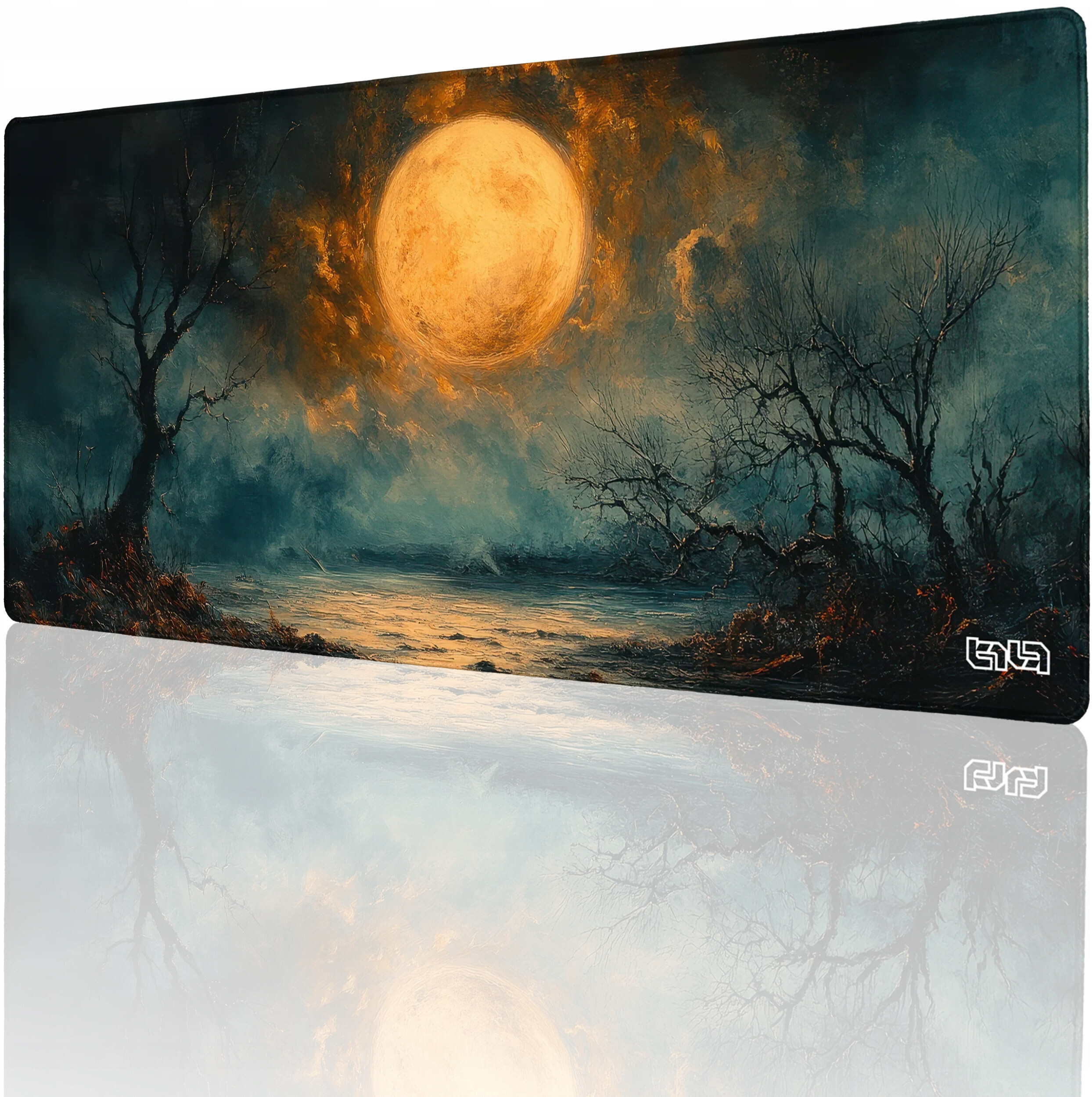 PODKŁADKA GAMINGOWA Lunar Abyss 90x40 TILT – Komfort i styl w Twoim biurze