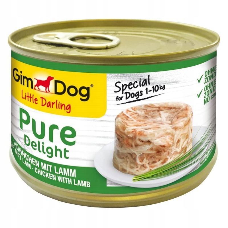 GIMDOG PURE DELIGHT 150G – Karma dla małych psów z kurczakiem i jagnięciną