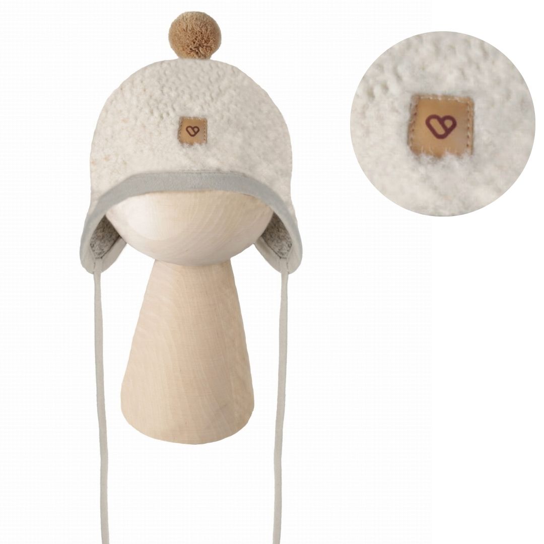 Zaffiro - Czapeczka Tulip 100% wełna - Baranek M (6-12m) Beige U – Komfort i styl dla najmłodszych