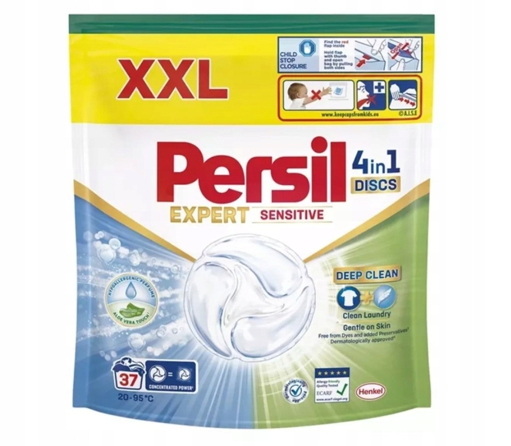 Kapsułki do prania Persil Discs 4 in 1 Expert Sensitive - 37 sztuk