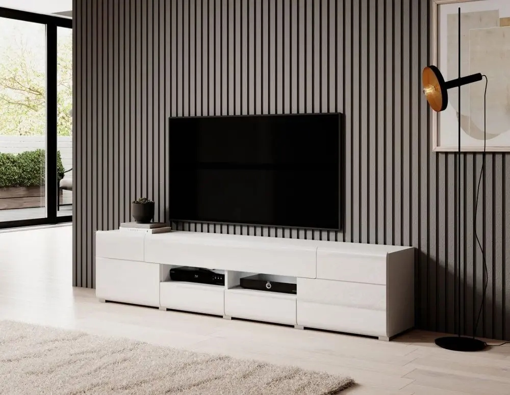 Szafka RTV TOLEDO 2D4S 208 – Elegancja i funkcjonalność w Twoim salonie