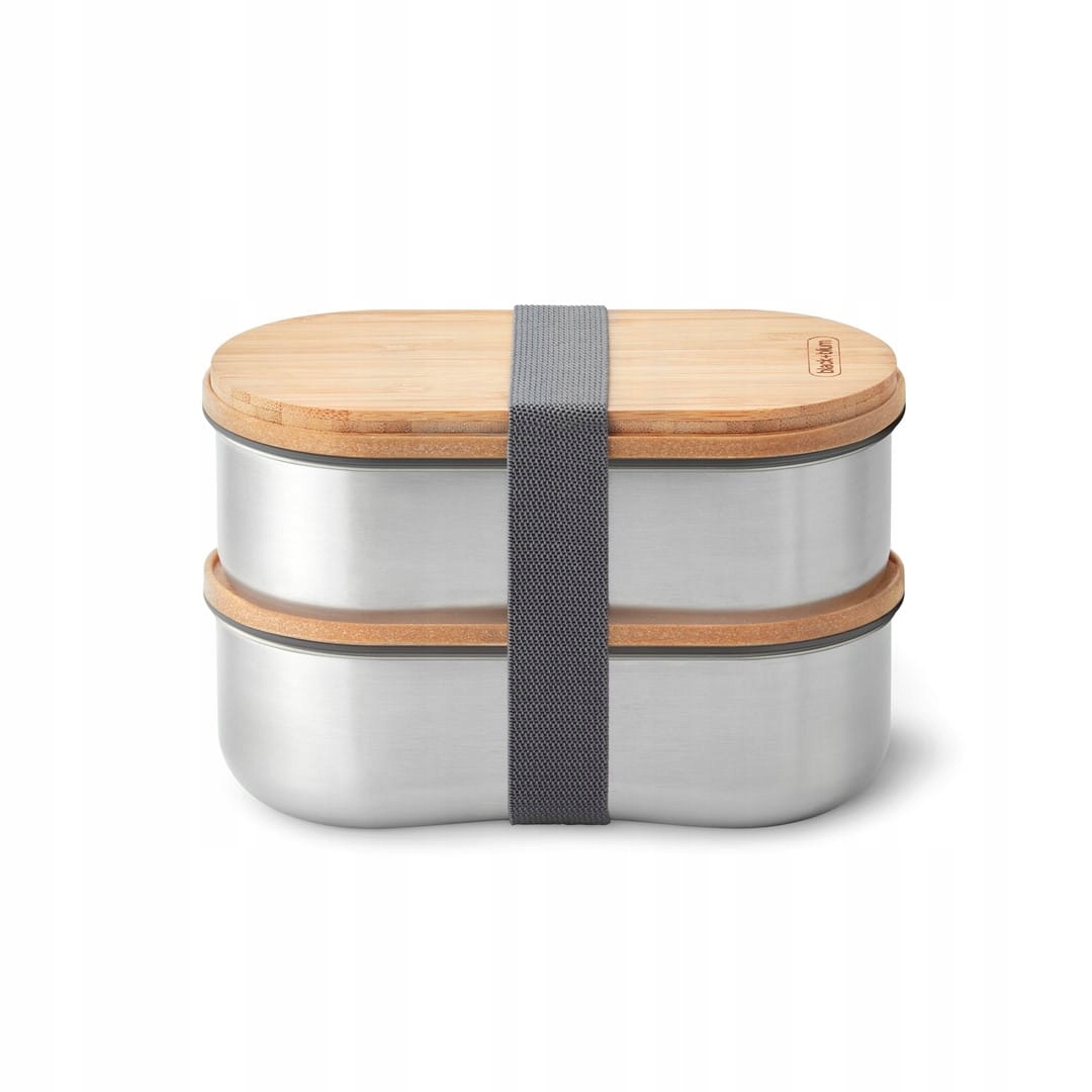 Zestaw 2 lunch boxów stalowych Black+Blum – Idealny towarzysz na każdą wyprawę