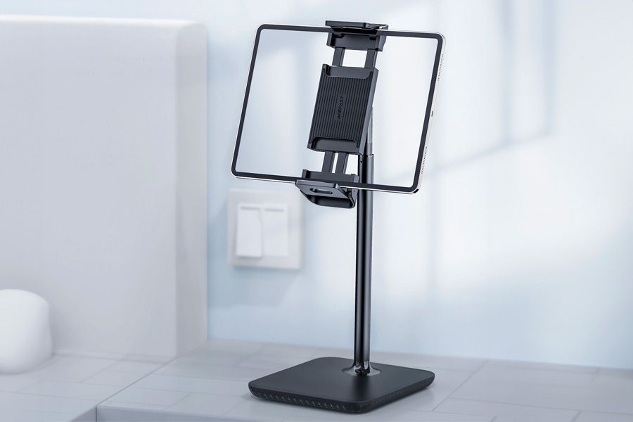 Teleskopowy uchwyt do telefonu i tabletu – czarny (E4)