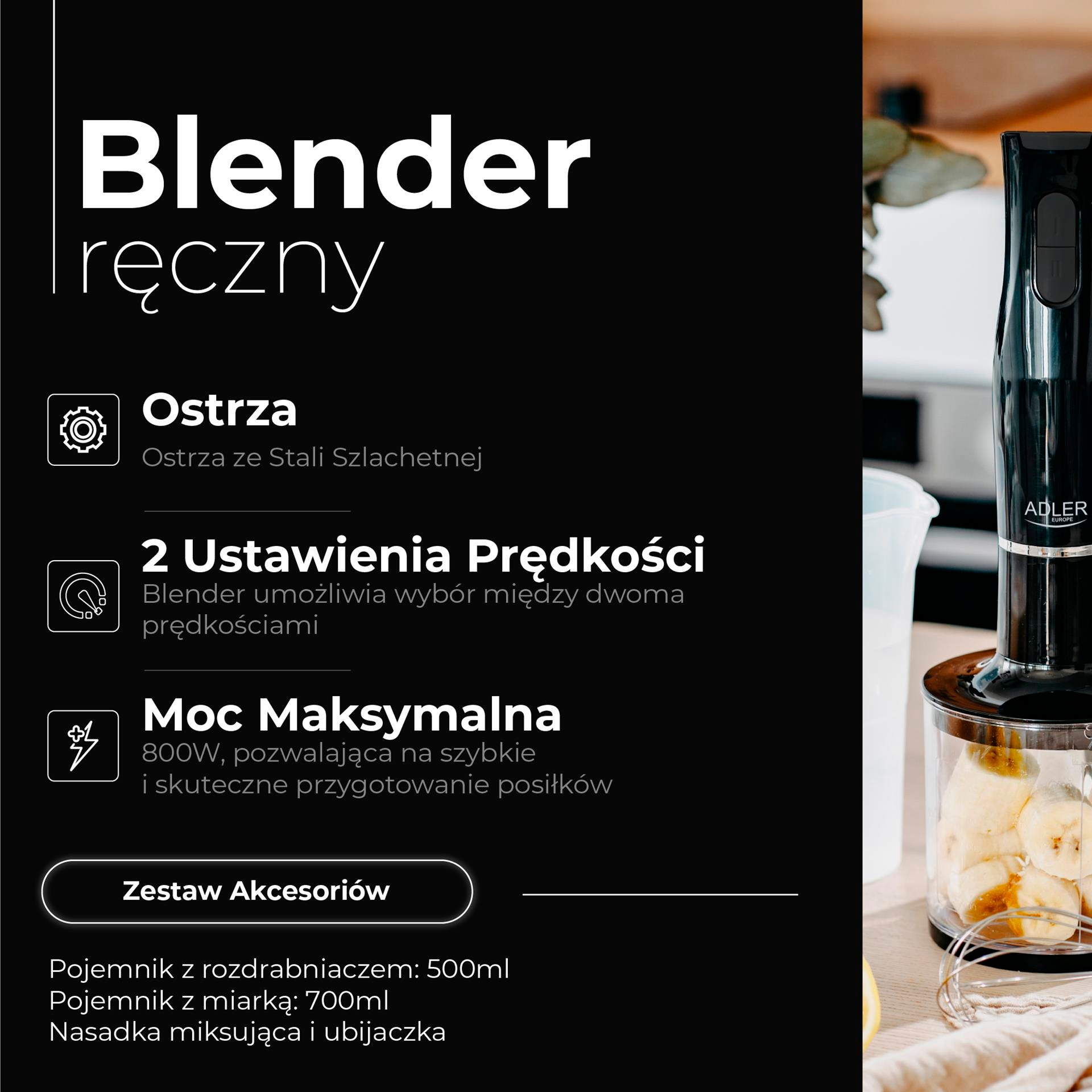 Ergonomiczny design i kompaktowe rozmiary – Idealny do małych kuchni