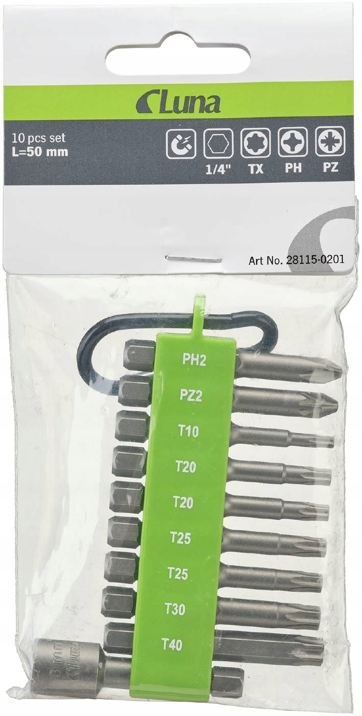 Zestaw grotów Luna BIT MAT LUNA 10 PCS – Niezbędne narzędzie w każdym warsztacie