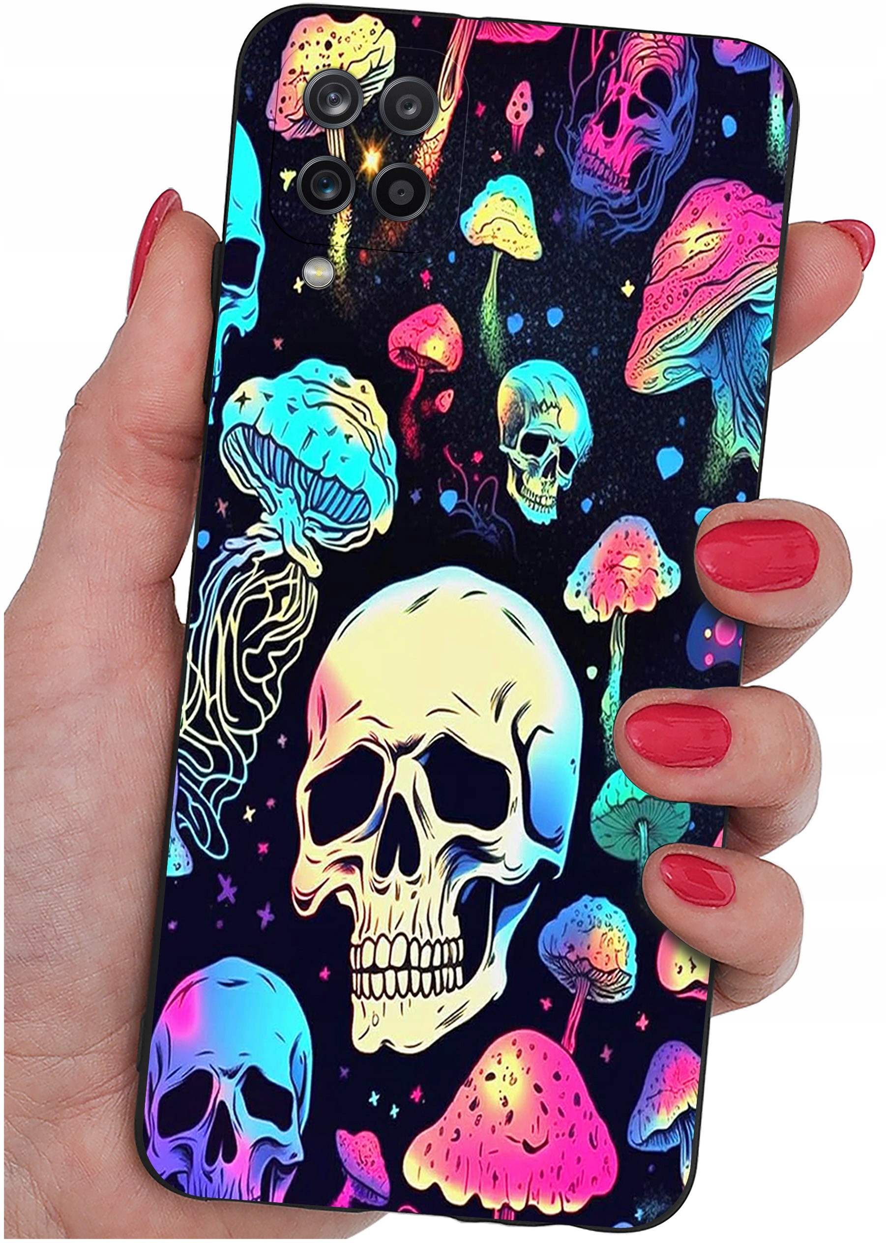 Etui do Samsung Galaxy A12 | M12 WZORY | SILIKONOWE MATT CASE + SZKŁO HARTOWANE 9H