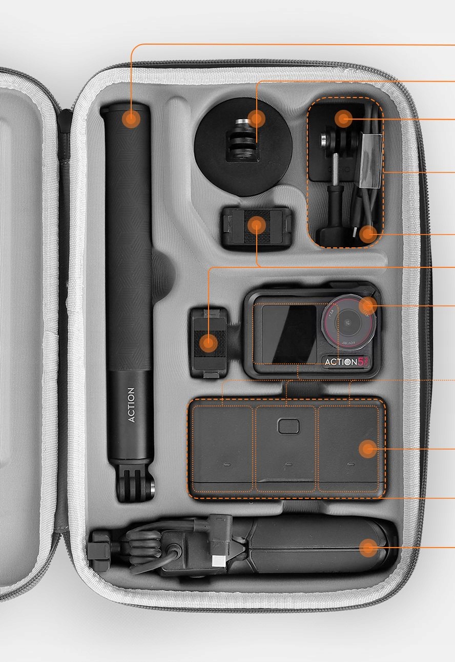 Przemyślane przegródki na akcesoria