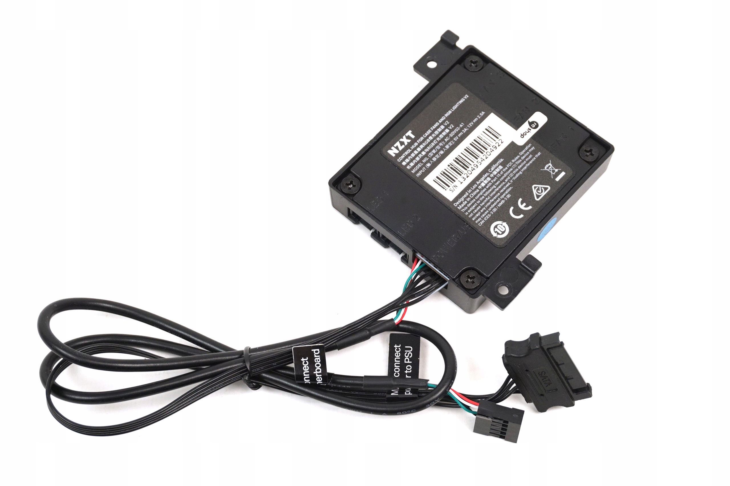 Kontroler oświetlenia RGB i wentylatorów NZXT AC-CRFR0-B1 – Twoje centrum zarządzania RGB