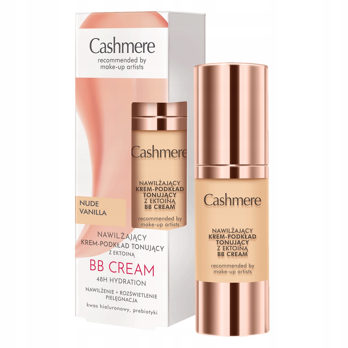 CASHMERE BB Nawilżający krem-podkład tonujący z ektoiną Nude Vanilla 30ml – Naturalne piękno Twojej skóry