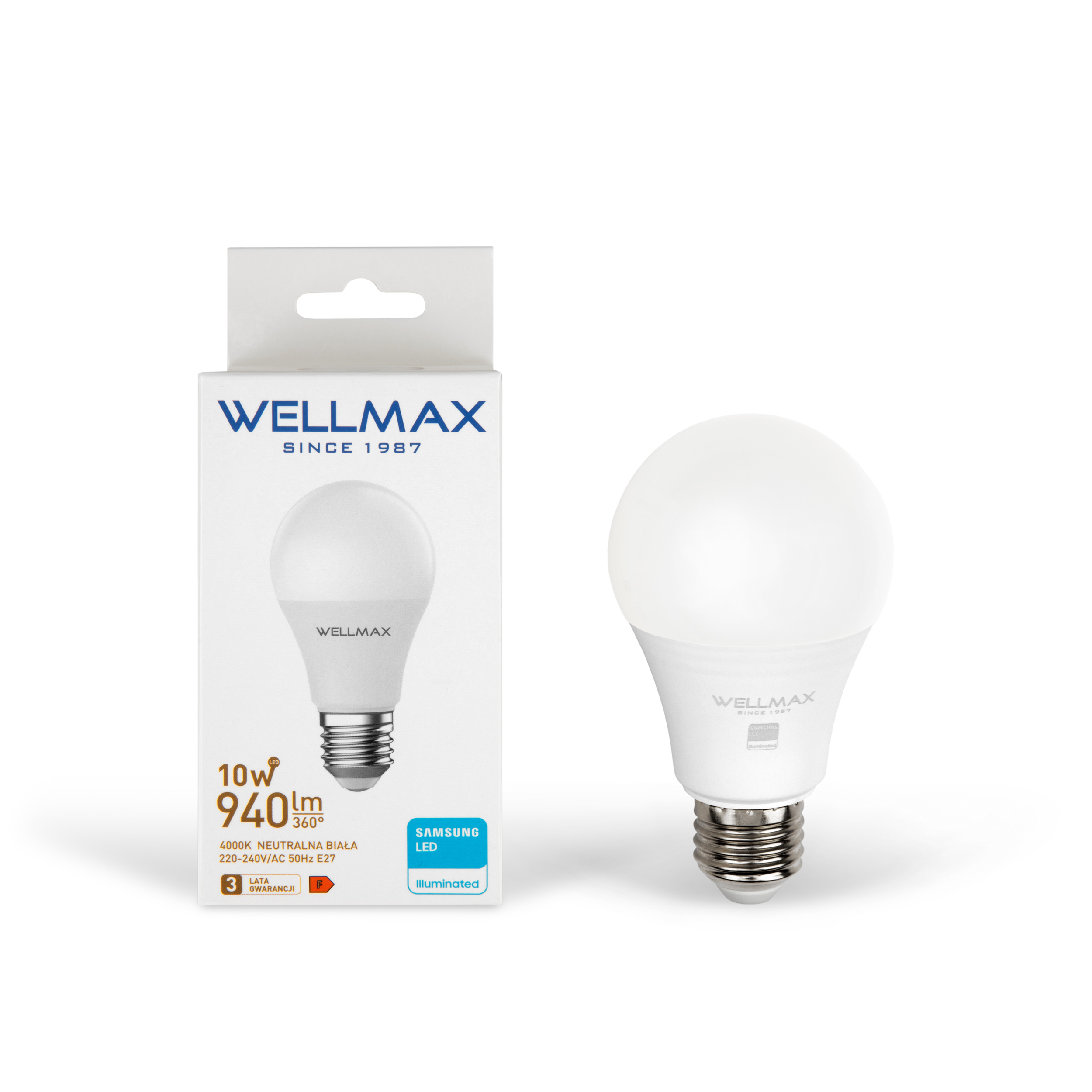 Żarówka LED 10W E27 940lm Neutralna 4000K SAMSUNG – Nowoczesne oświetlenie dla Twojego domu