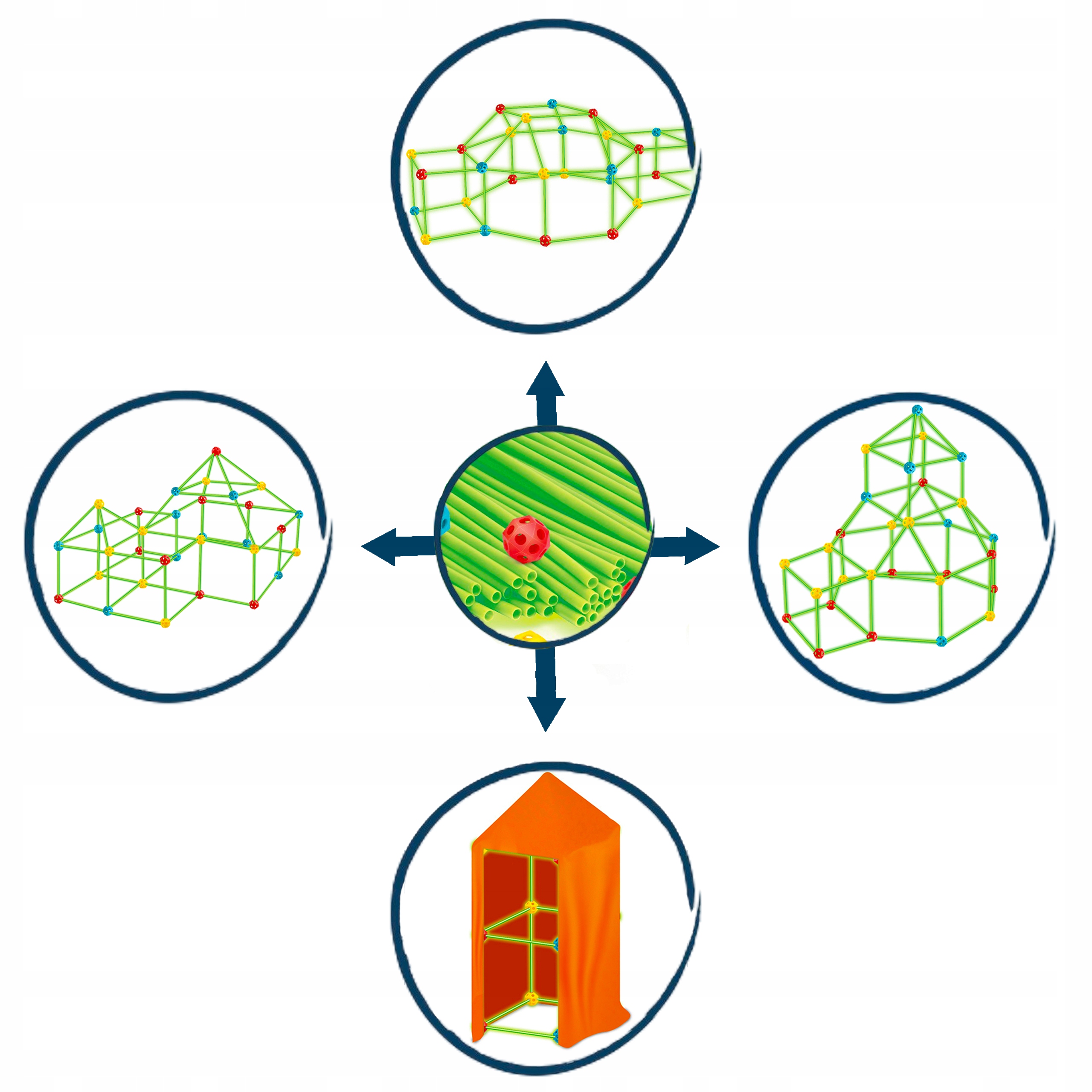 Intensywne kolory przyciągające uwagę dzieci
