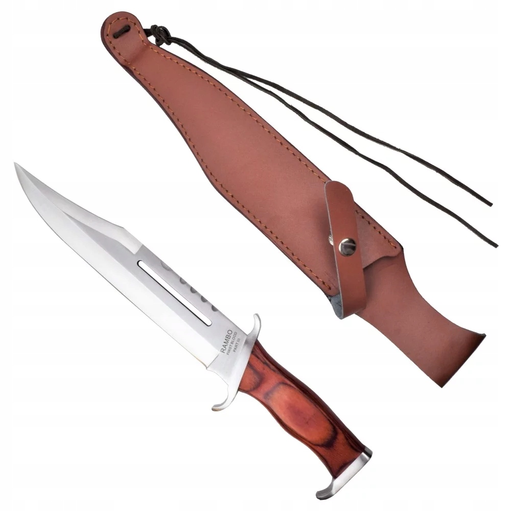 Nóż Rambo III Cinema Classic 425 mm z pochwą skórzaną (CC-H3) – Ikona noży survivalowych