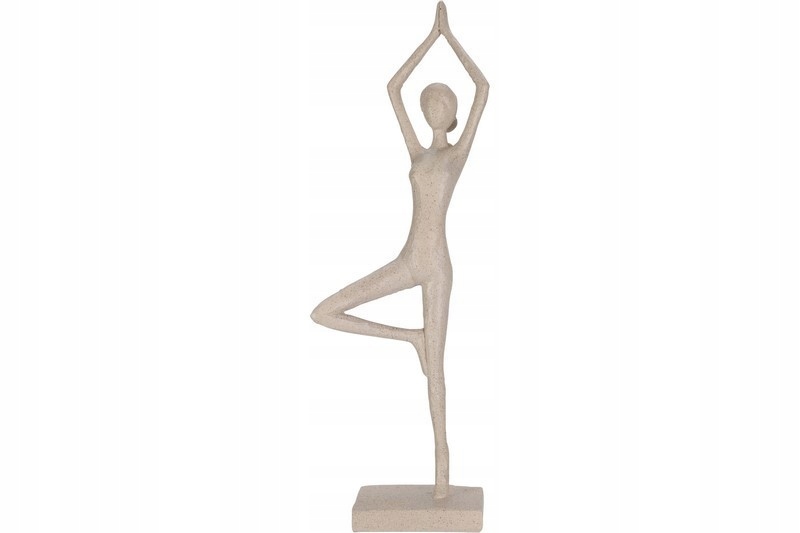 Figurka dekoracyjna Kobieta - joga 12 x 40 cm – Stylowy element dekoracyjny