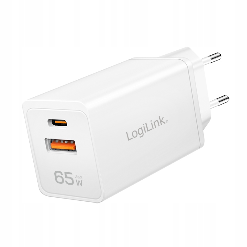 Ładowarka sieciowa LogiLink PA0371 USB GaN 65 W – Szybkie ładowanie dla Twoich urządzeń