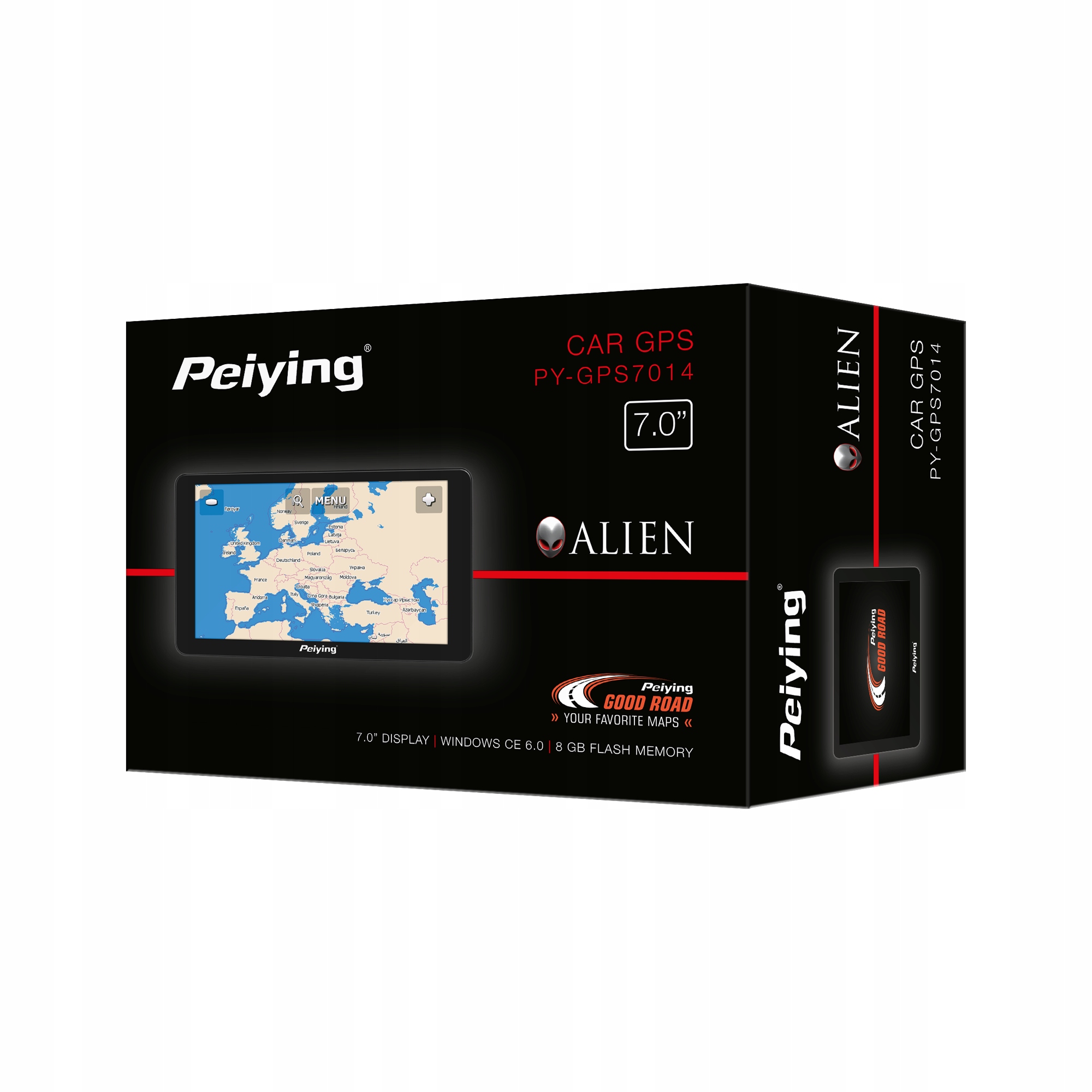 Nawigacja GPS Peiying Alien PY-GPS7014 + Mapa EU – Twój niezawodny towarzysz podróży