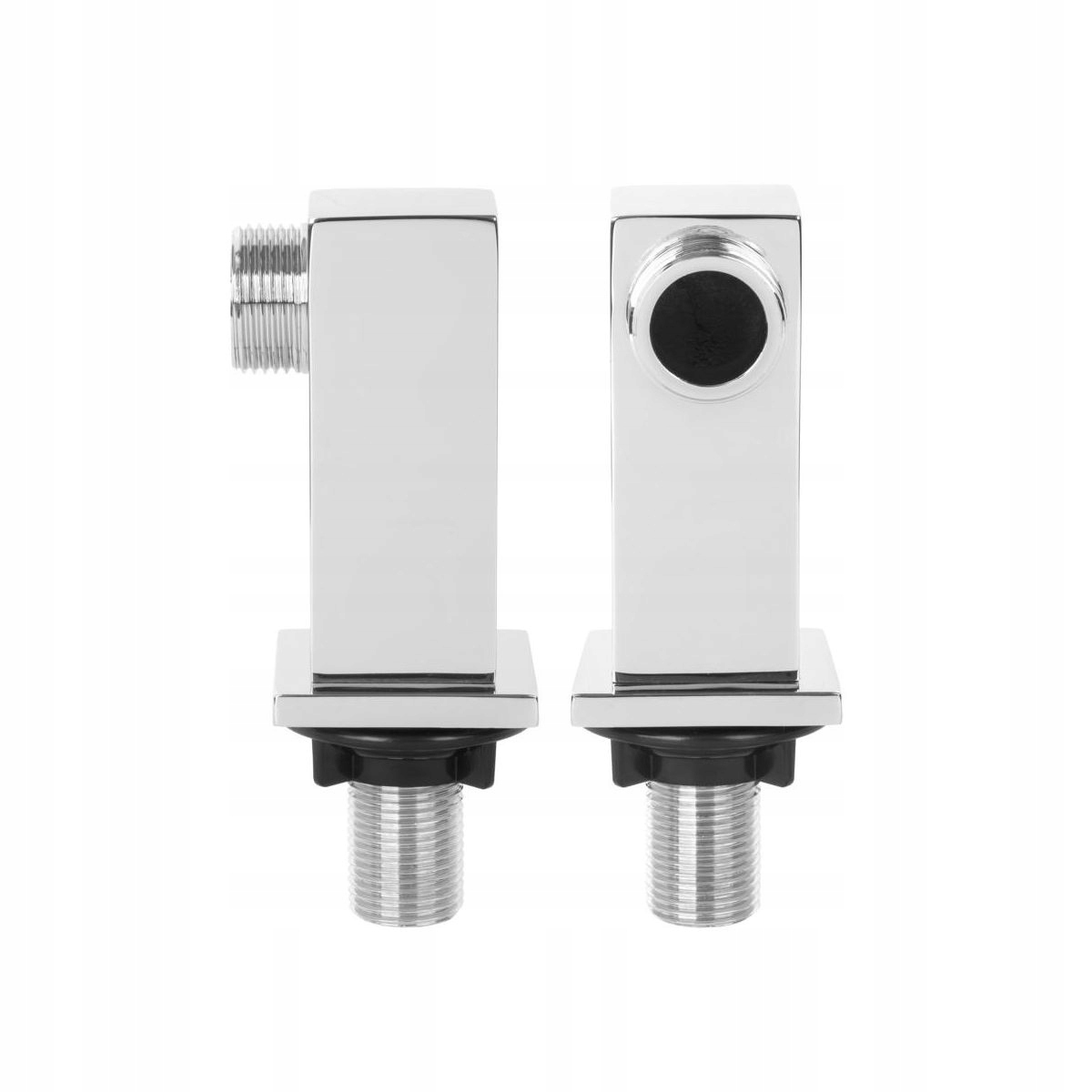 Kwadratowy design i chromowane wykończenie