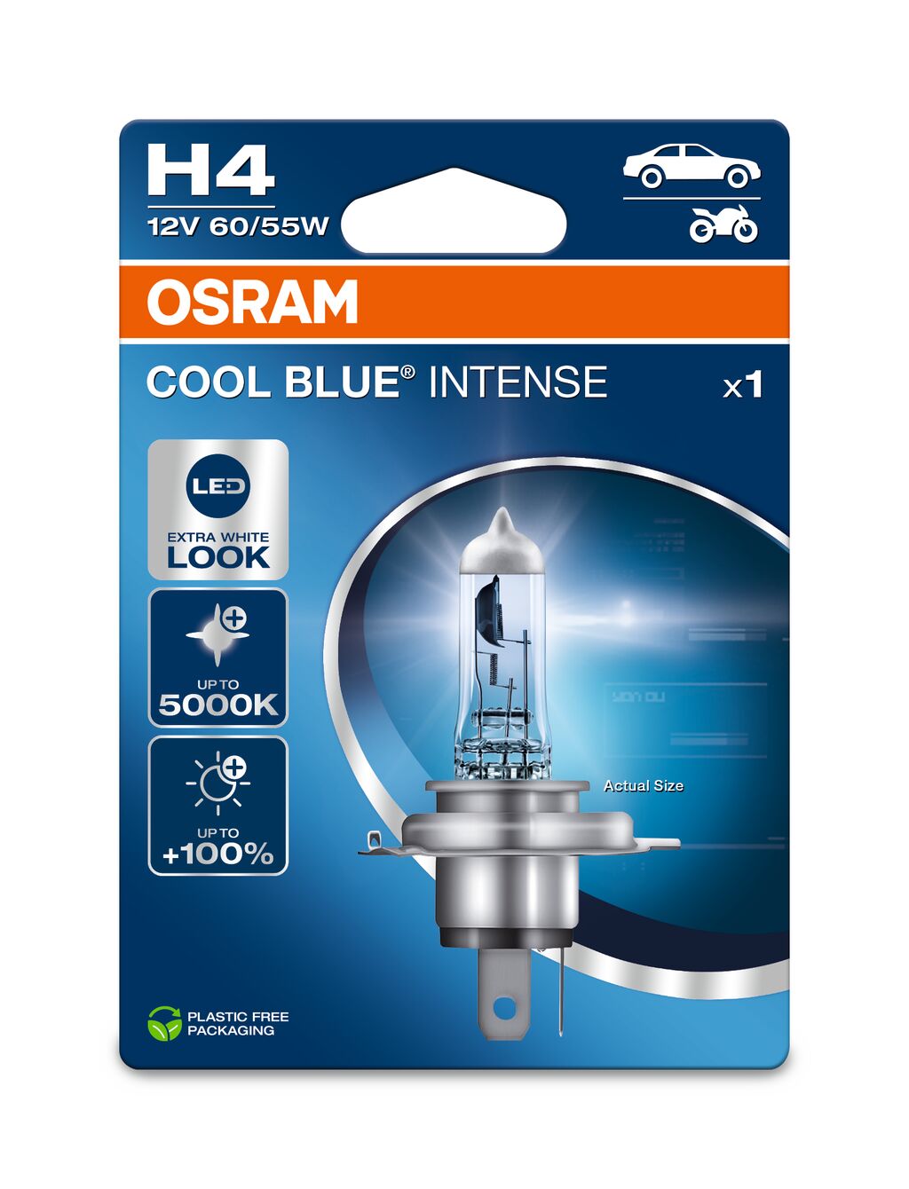 Żarówka H4 OSRAM Cool Blue Intense Next Gen 12V 60/55W – Nowoczesne oświetlenie samochodowe