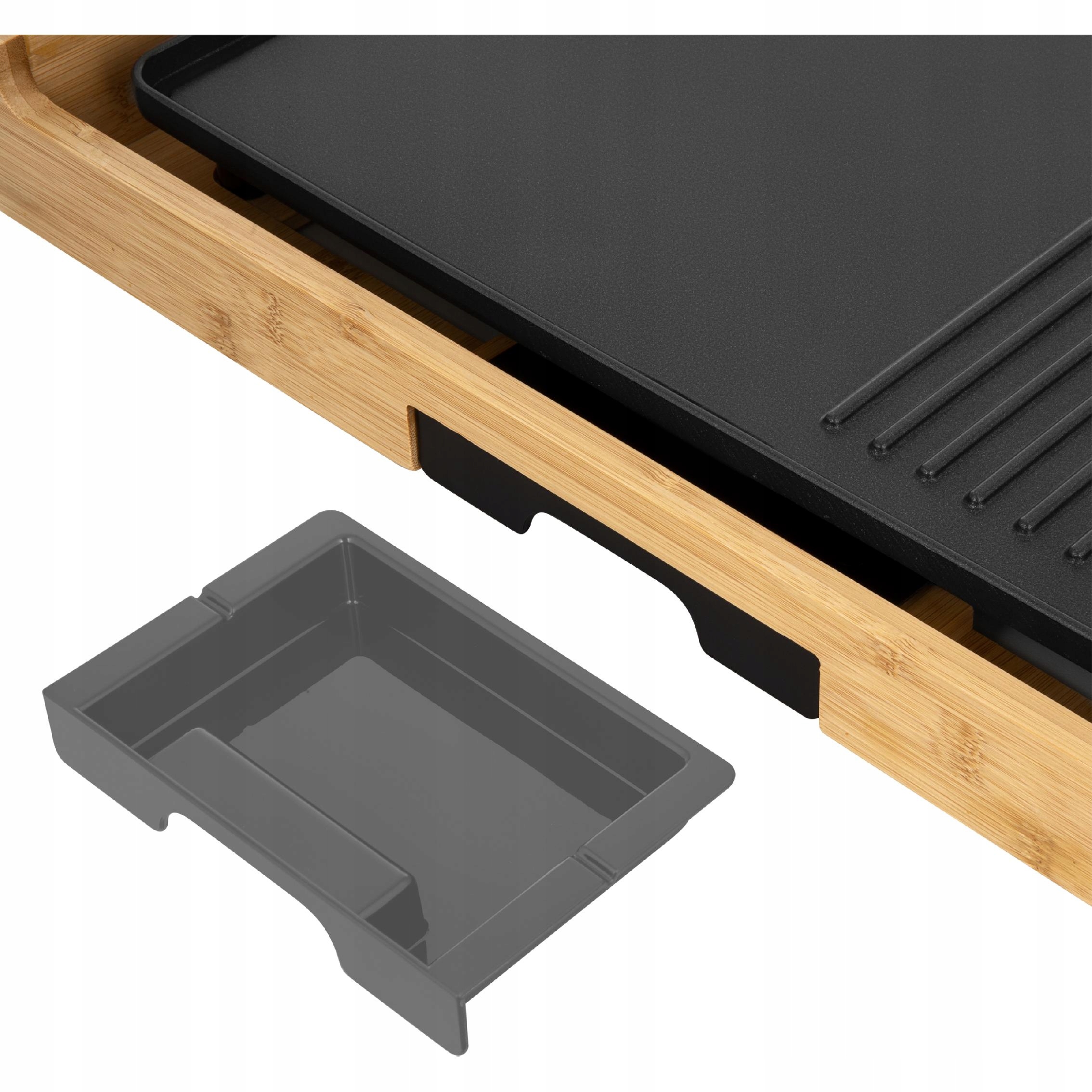 Kombinacja płyt grillowych – płaska i żebrowana