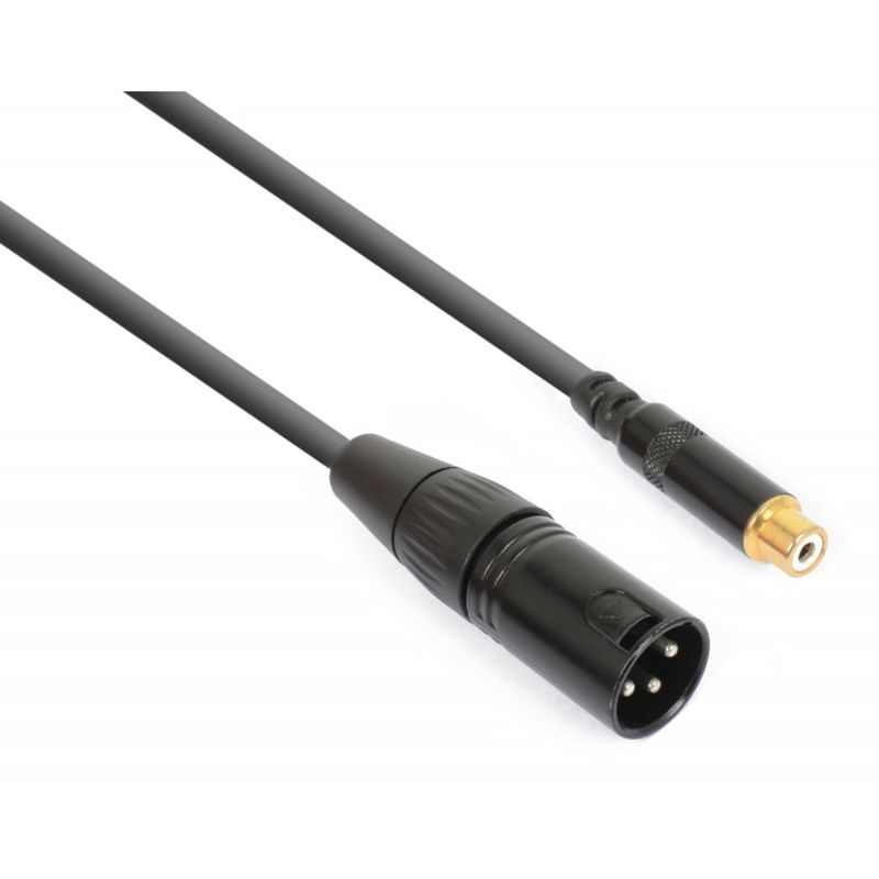 Kabel sygnałowy PD Connex XLR Męski - RCA Żeński 15cm – Wysoka jakość przesyłu