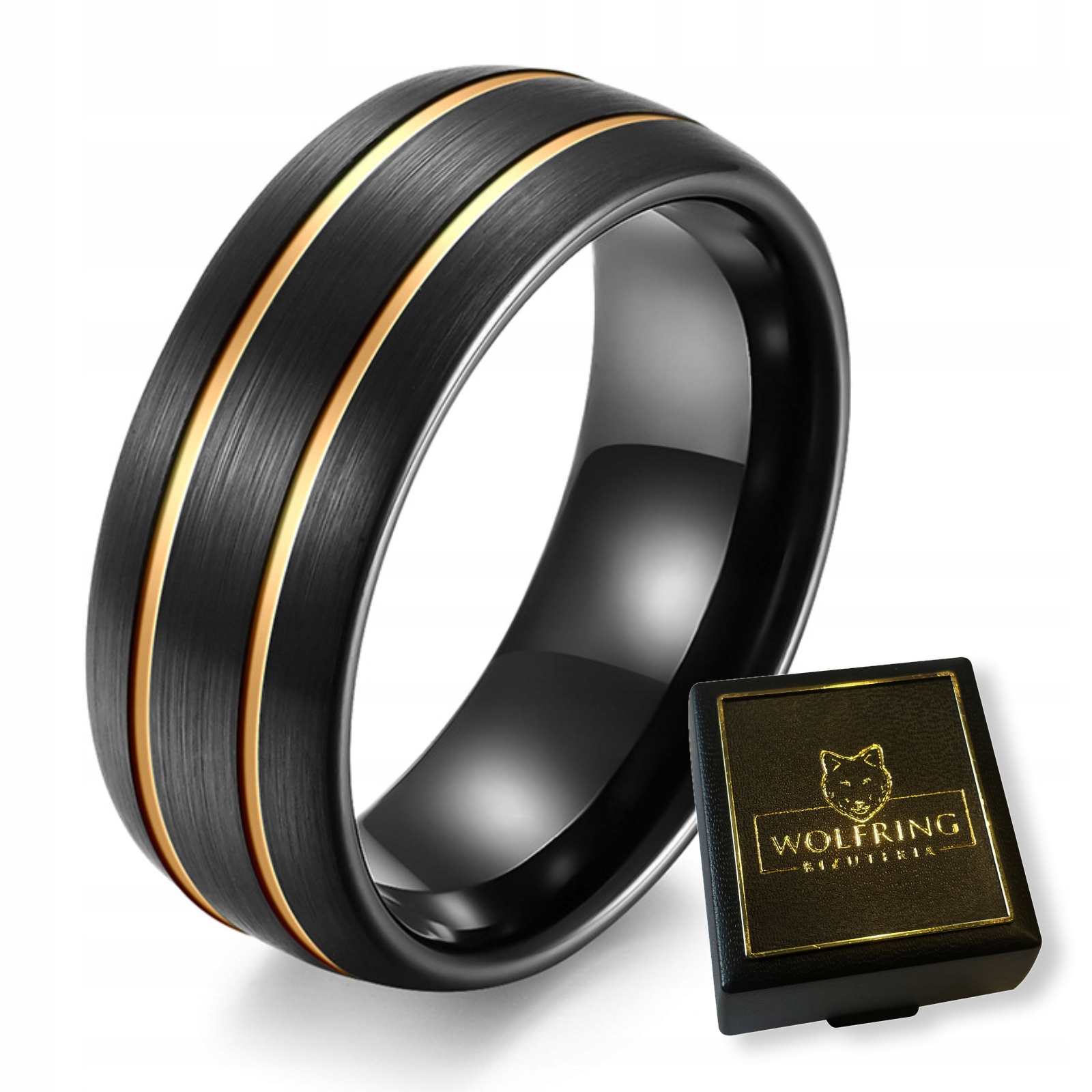 PIERŚCIEŃ OBRĄCZKA z Wolframu WOLFRING EU19 US09 – Elegancja i trwałość na co dzień