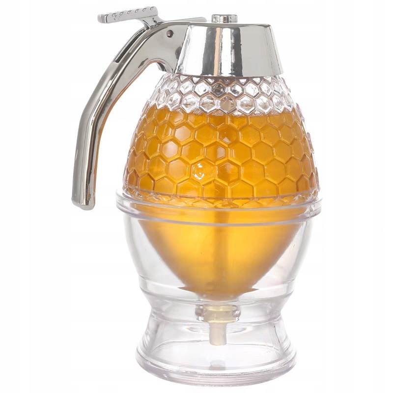 DOZOWNIK Dyspenser do SYROPU MIODU DZBANEK 240ml 15cm GOFRY WYGODNY – Elegancja i funkcjonalność w Twojej kuchni