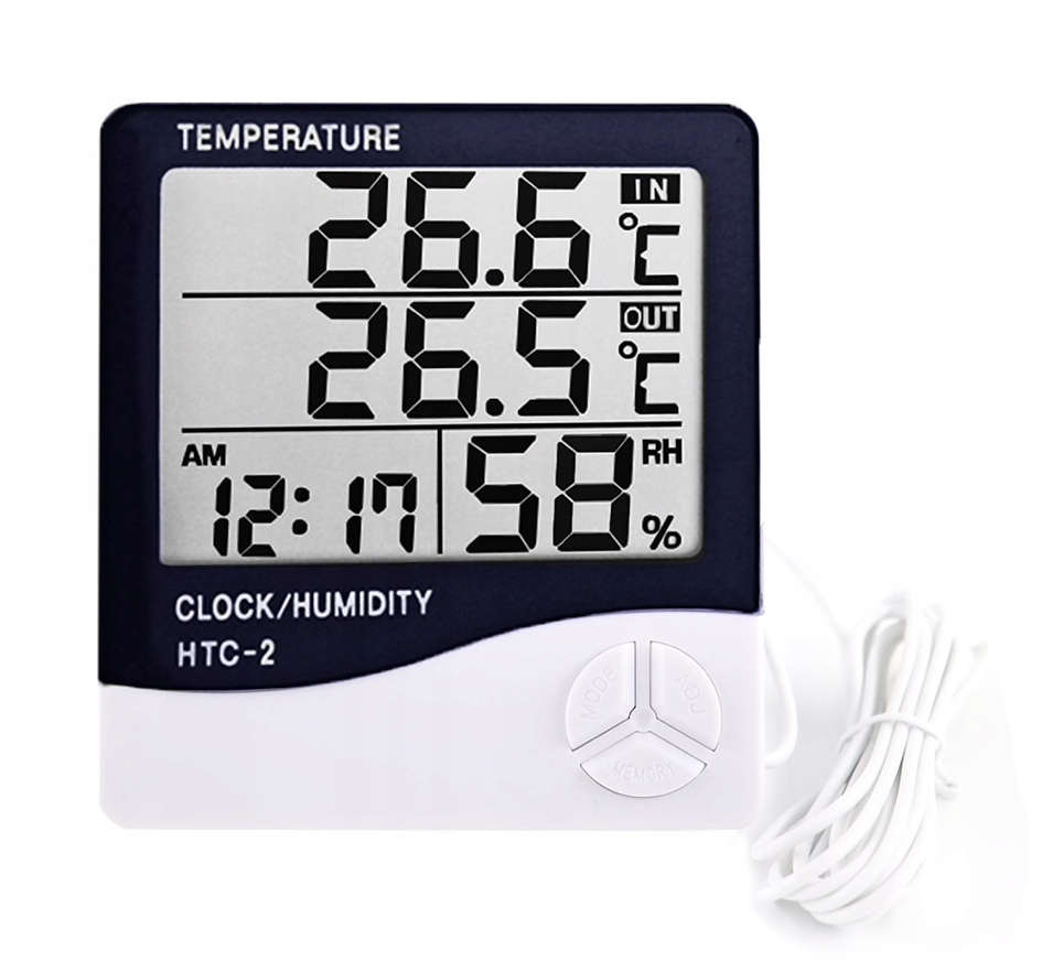 Wbudowana sonda do pomiaru temperatury i wilgotności powietrza