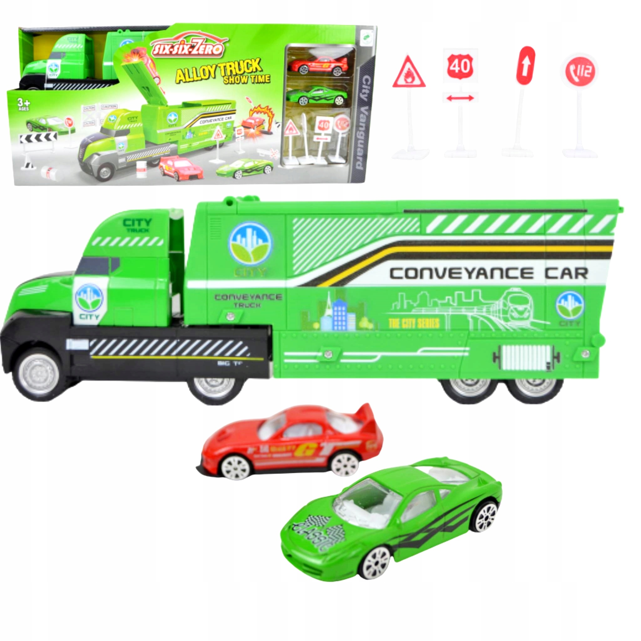 Parking 660-A151 – Zestaw parkingowy z ciężarówką i samochodami