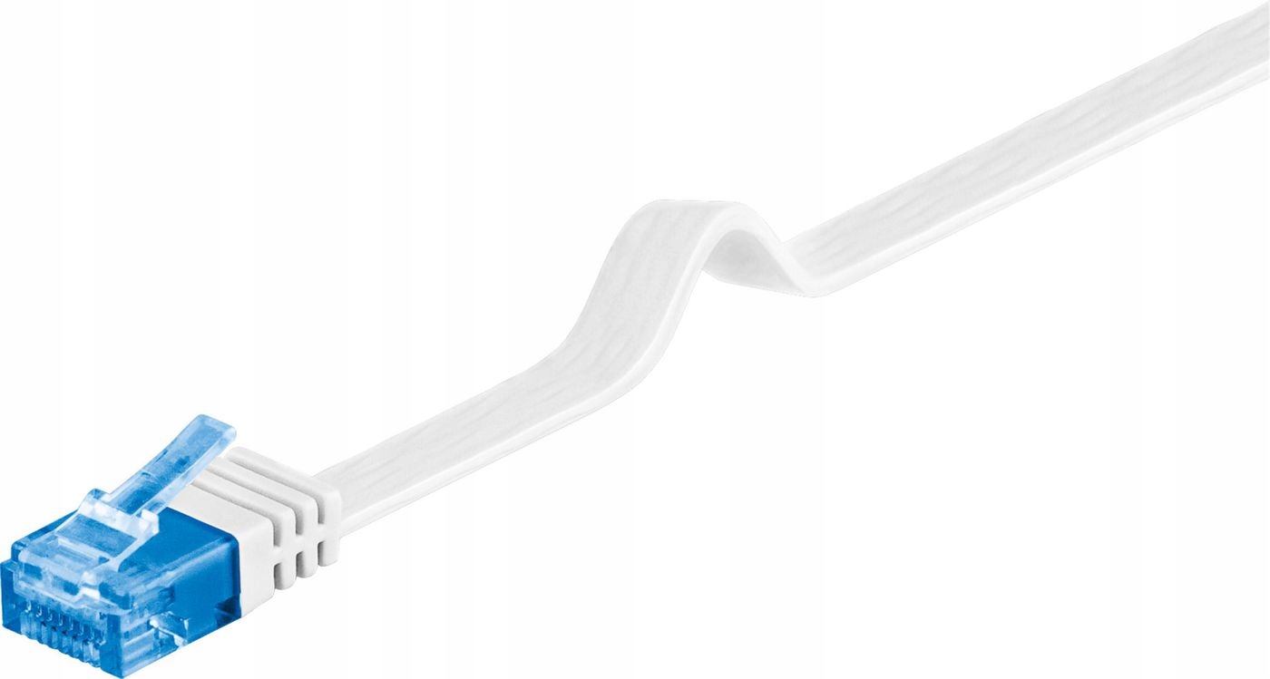 Kabel sieciowy RJ-45/RJ-45 kat.6a U/UTP Biały 5m – Wydajność i niezawodność w Twojej sieci
