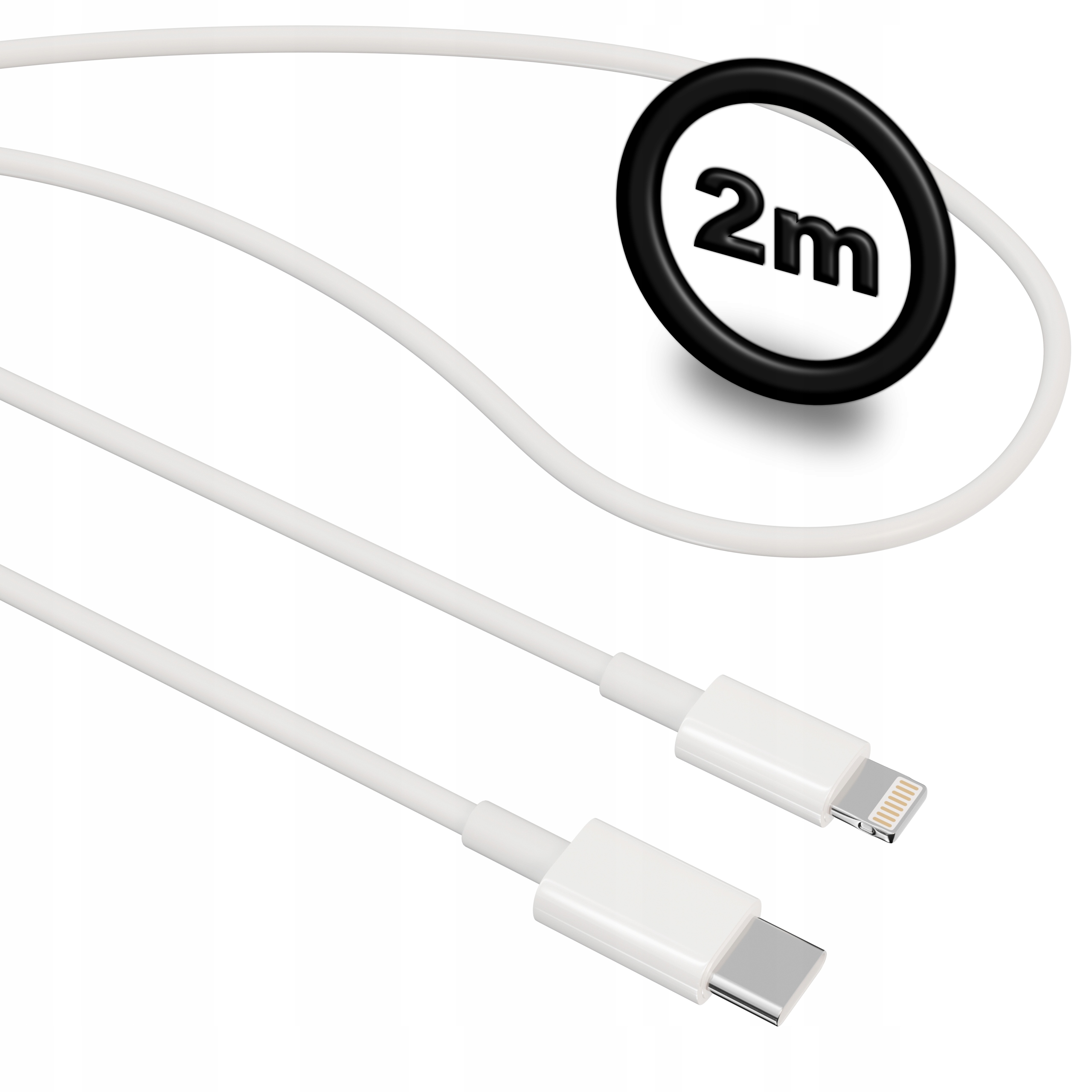 Kabel Apple USB-C - Lightning 2 m Biały (MW2R3ZM/A) – Idealne połączenie dla Twoich urządzeń