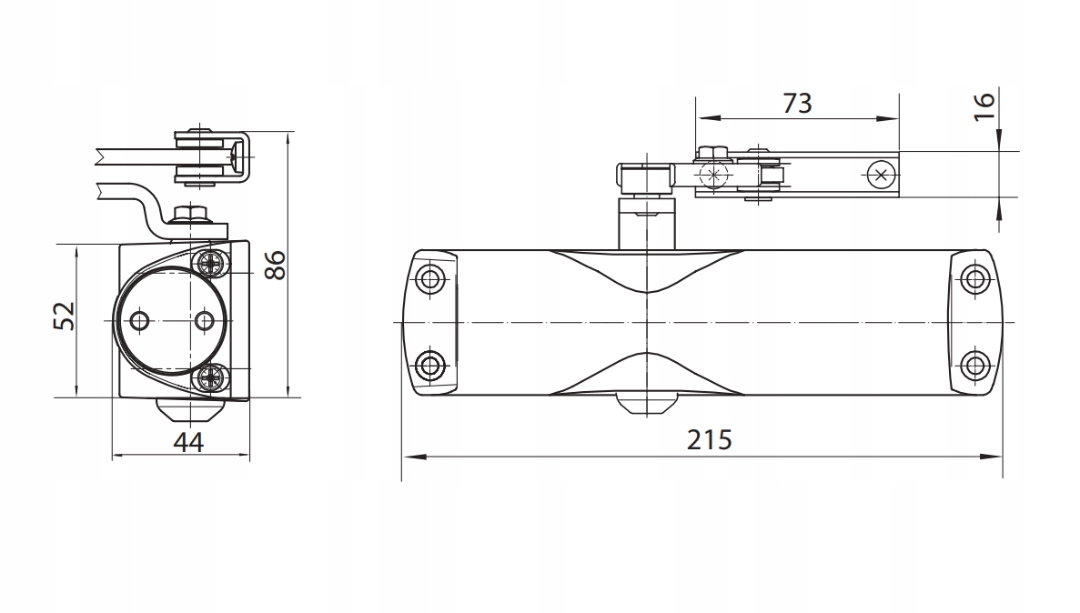 Regulowana siła zamykania i blokada otwarcia