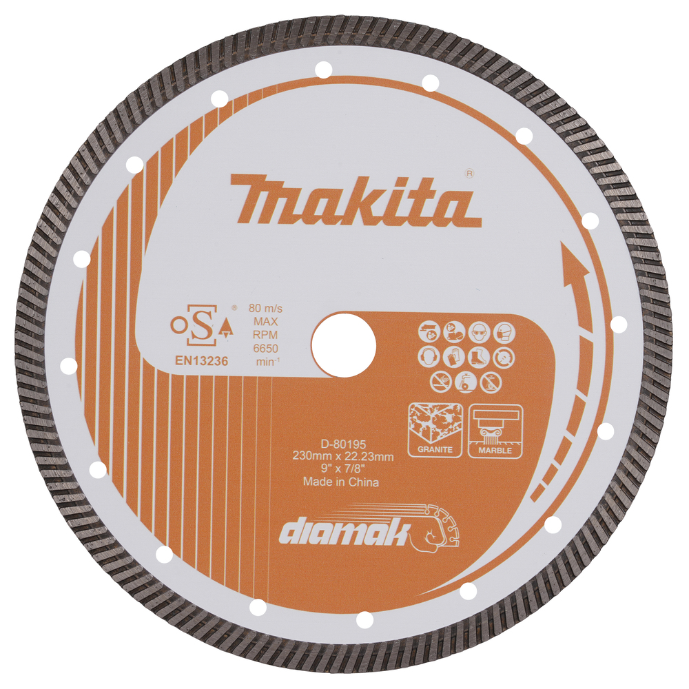 TARCZA DIAMENTOWA 230x22,23mm SEGMENT (SUCHO/MOKRO) BETON, KAMIEŃ – Wydajność i precyzja cięcia