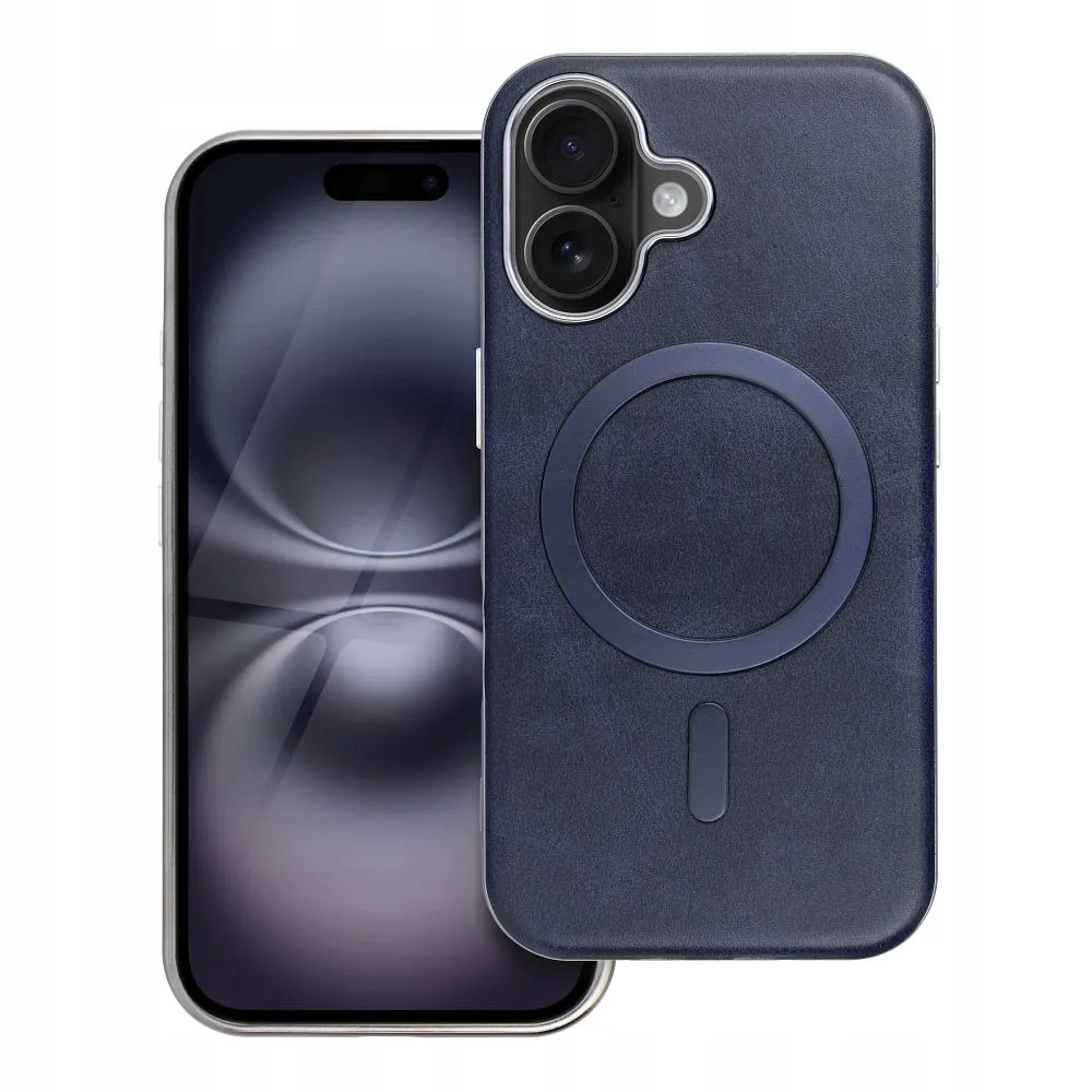Futerał GENTLEMAN MAG COVER kompatybilny z MagSafe do Apple iPhone 16 PRO MAX granatowy – Elegancja i ochrona w jednym