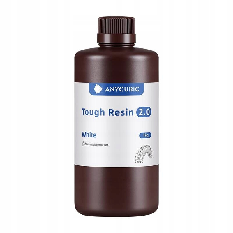 Żywica AnyCubic Tough Resin 2.0 (Biała) – Wytrzymałość i estetyka w druku 3D