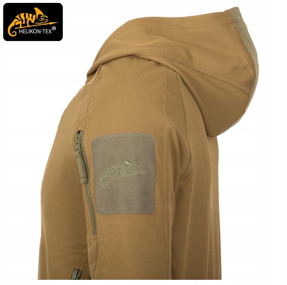 Anatomicznie skrojony kaptur i przedłużony krój dla maksymalnej wygody