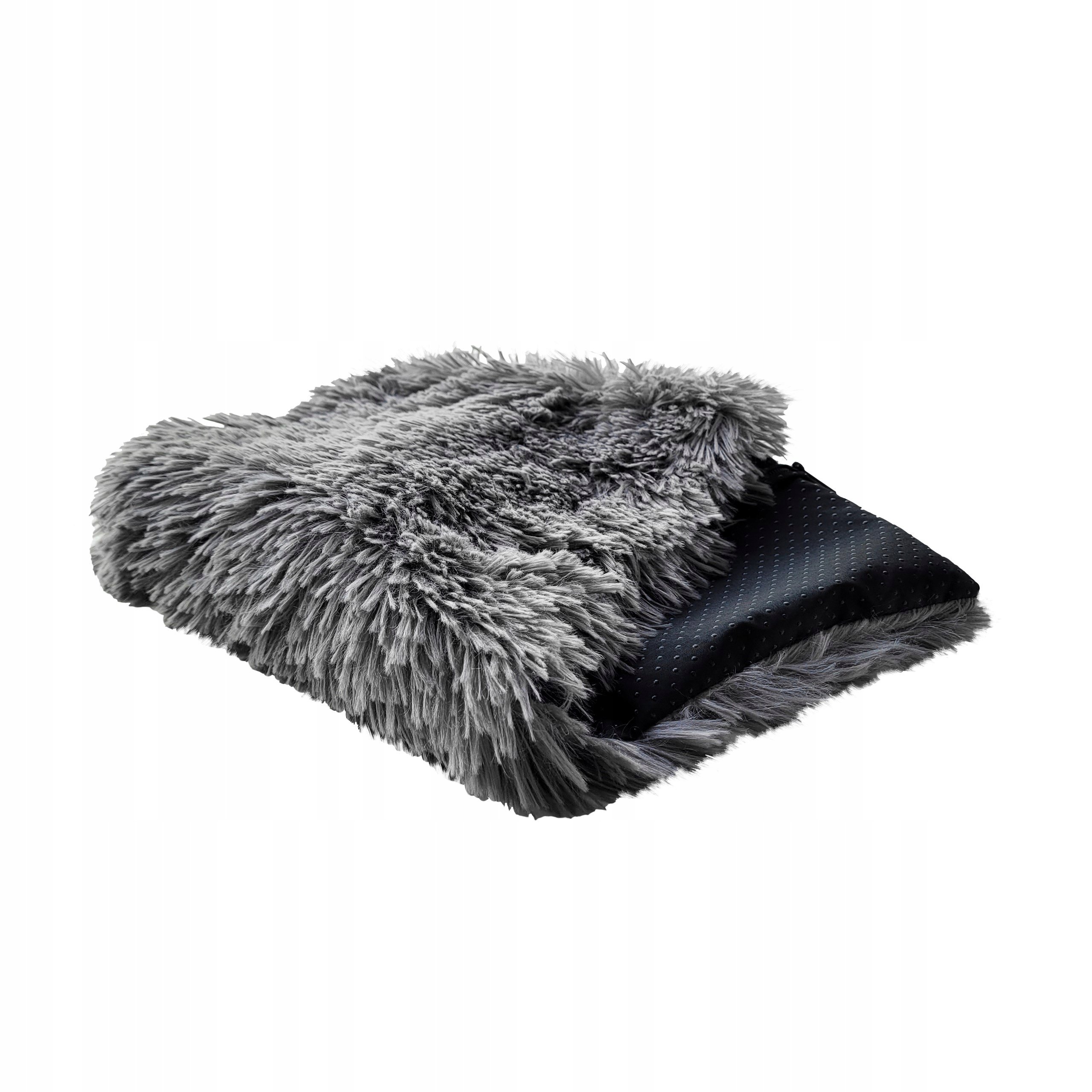 Materac parapetowy shaggy SZARY – Komfortowe legowisko dla Twojego kota