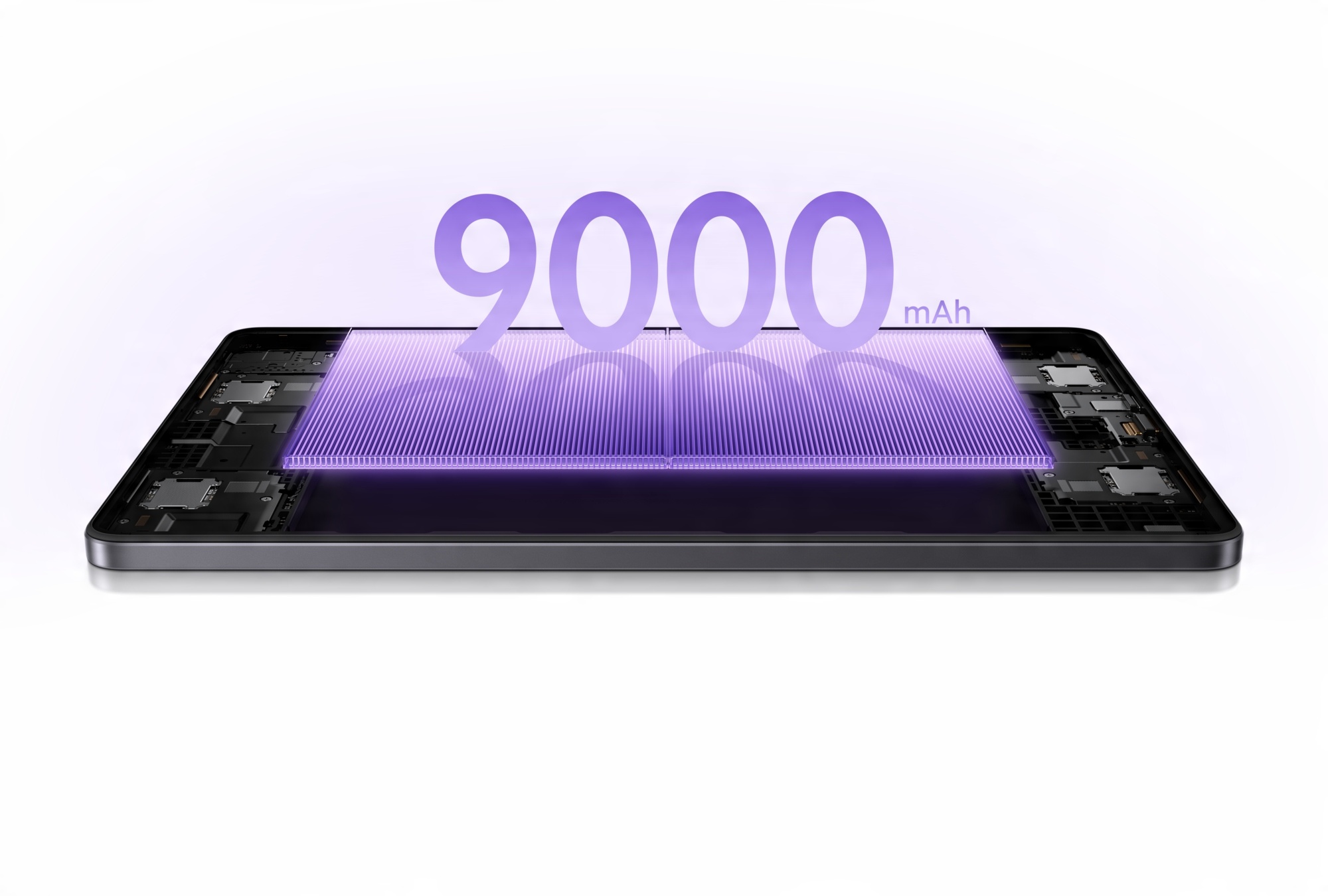 Masywna bateria 9000 mAh dla długotrwałej pracy