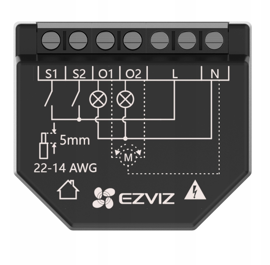 Ezviz Ezviz Smart Wi-Fi Relay CS-T36-R100-WM – Inteligentne sterowanie oświetleniem w Twoim domu