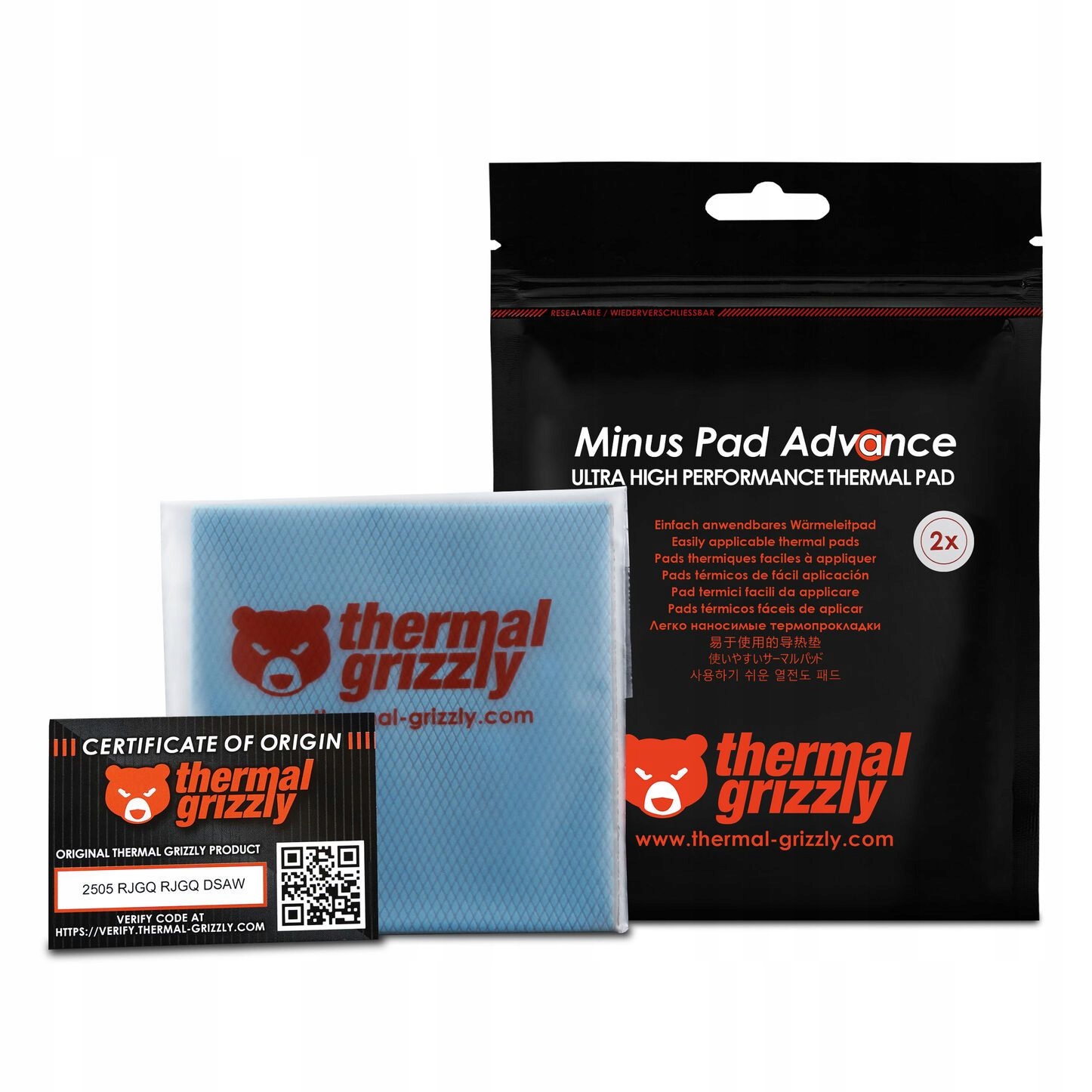 Thermal Grizzly Minus Pad Advance – Doskonałe podkładki termiczne do chłodzenia