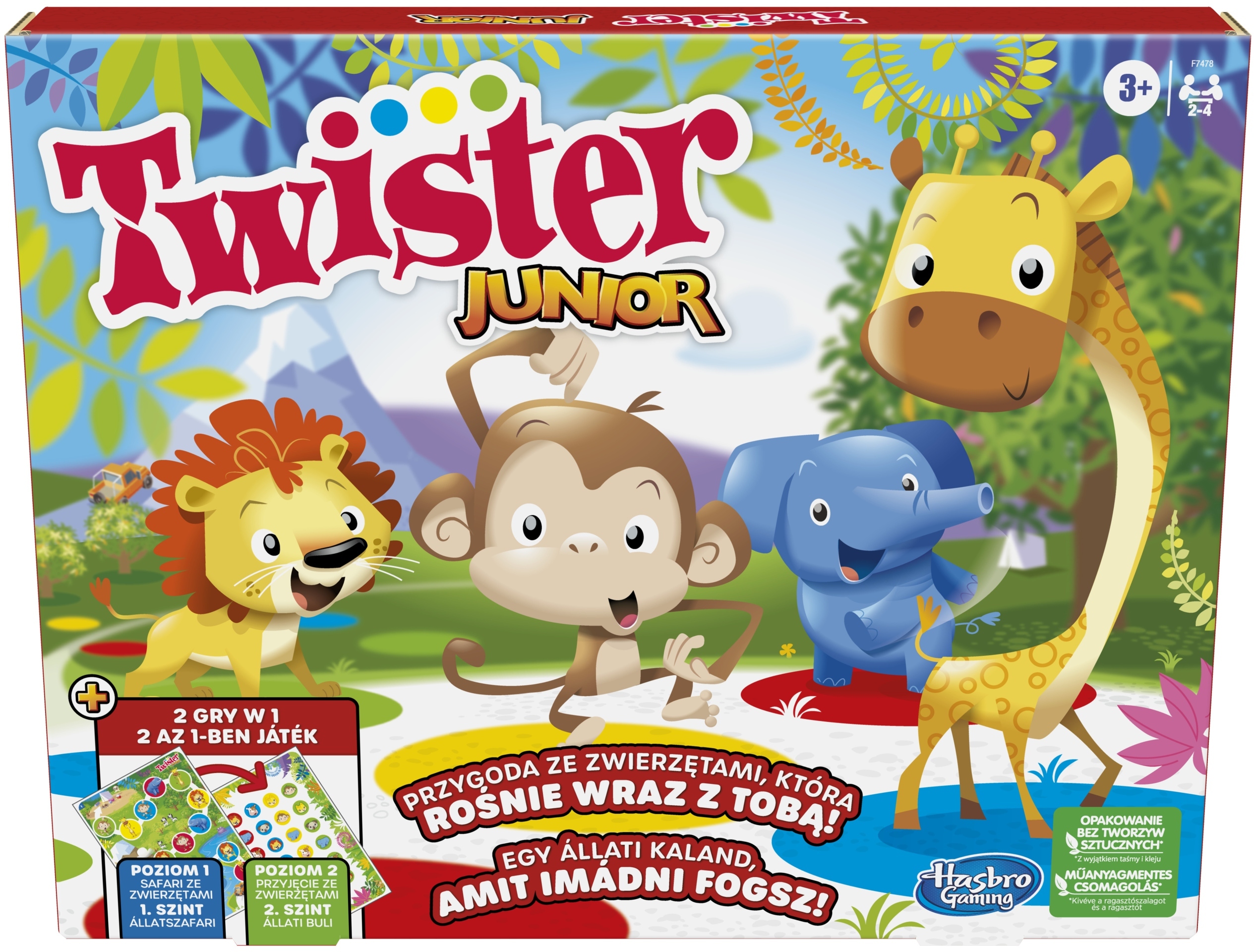 Gra Twister Junior Plansza ze zwierzątkami – Rozrywka dla najmłodszych