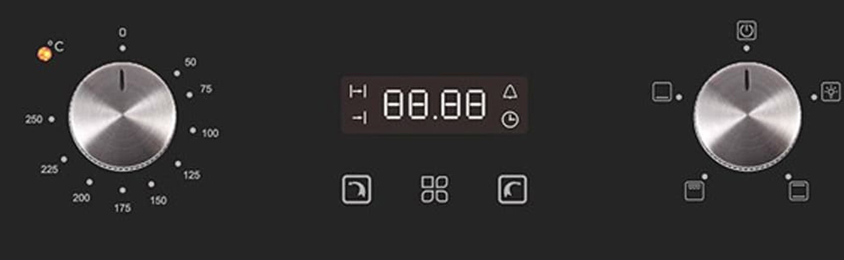 Elektroniczny zegar i dotykowe sterowanie